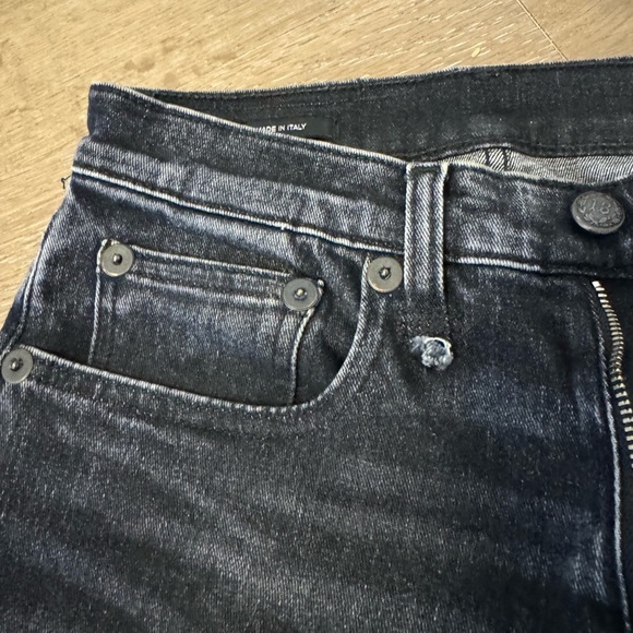 R13 Shelley Slim Morrison Black Jeans 26 - Picture 7 of 13